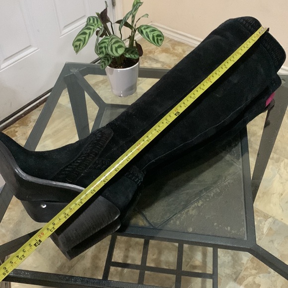 EUC VINCE CAMUTO ‘Madolee’ Braided Suede Tall Block Heel Boots - Picture 8 of 11